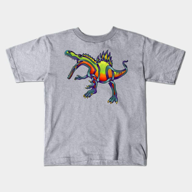 Spinosaurus Kids T-Shirt by KnotYourWorld4